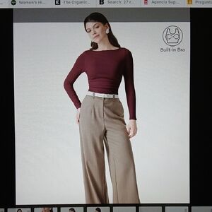 24OGL Light Warm Boatneck Ruched Brami Top